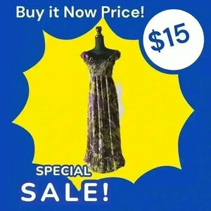 Clearance Item- Additional discount not avail. NY Collection Maxi Dress Size L